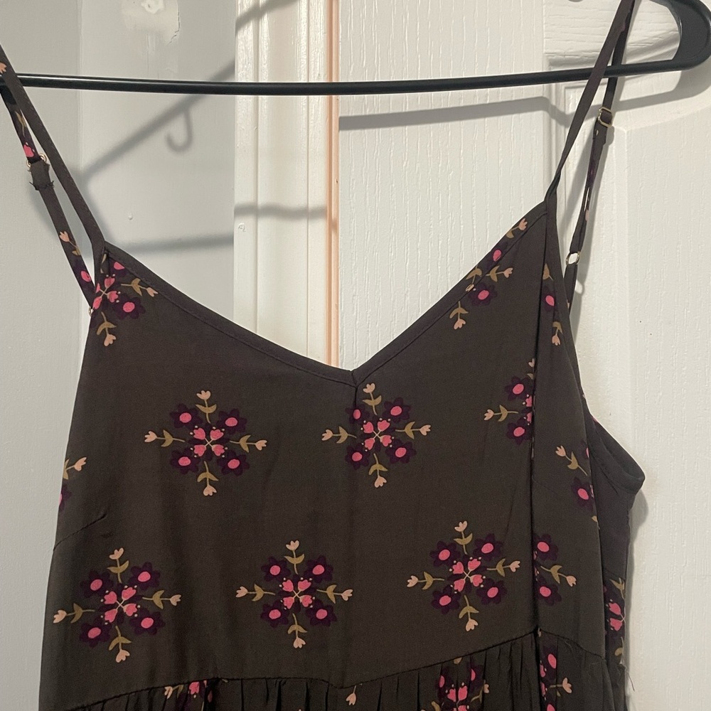 NATURAL LIFE Brown and Pink Floral Long Jumper NWT - Picture 2 of 7